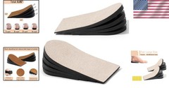 Dr. JK Adjustable Heel Lifts for Uneven Legs – Large 4-Layer Beige Solution