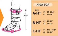 Black Orthopedic Boot Cover High Top Size A 15 To 18 Inches Circumference 24 …