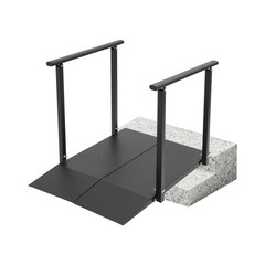 Wheelchair Ramp with Handrails Access Ramp for Home Steps Doorways Curbs Stairs