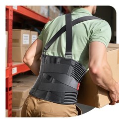 Ultra Breathable Work Back Brace for Men & Women Upgraded MedicalGrade Lower