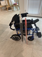 Electric folding wheelchair light weight aluminum