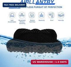 Thicken 19.7in Seat Cushion, Gel Seat Cushion for Long Sitting-Office Chair, Whe