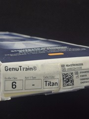 Bauerfeind GenuTrain Knee Support Size 6 Titan/Blue New Open Box