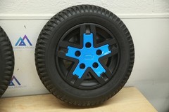 PAIR FLAT FREE Drive Wheels Tires for Quantum Edge 3 Power Chairs WHL1703588