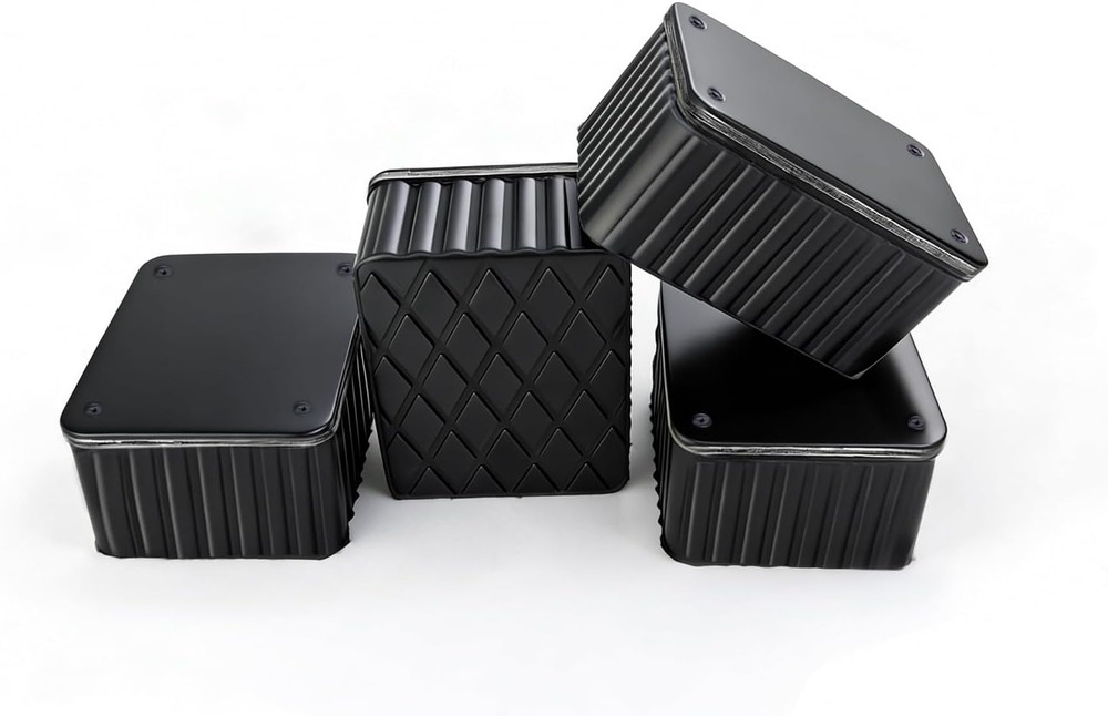 Heavy-Duty Rubber Lift Blocks, 8000Lbs Capacity, Non-Slip, 4 Pack