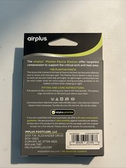 AIRPLUS PLANTAR FASCIA SLEEVES Unisex Black Small/Medium Men 5-8 Women 5-10