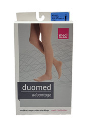 Medi Duomed Medical Compression Stockings 15-20mmHg SMALL Thigh w/tb Petite