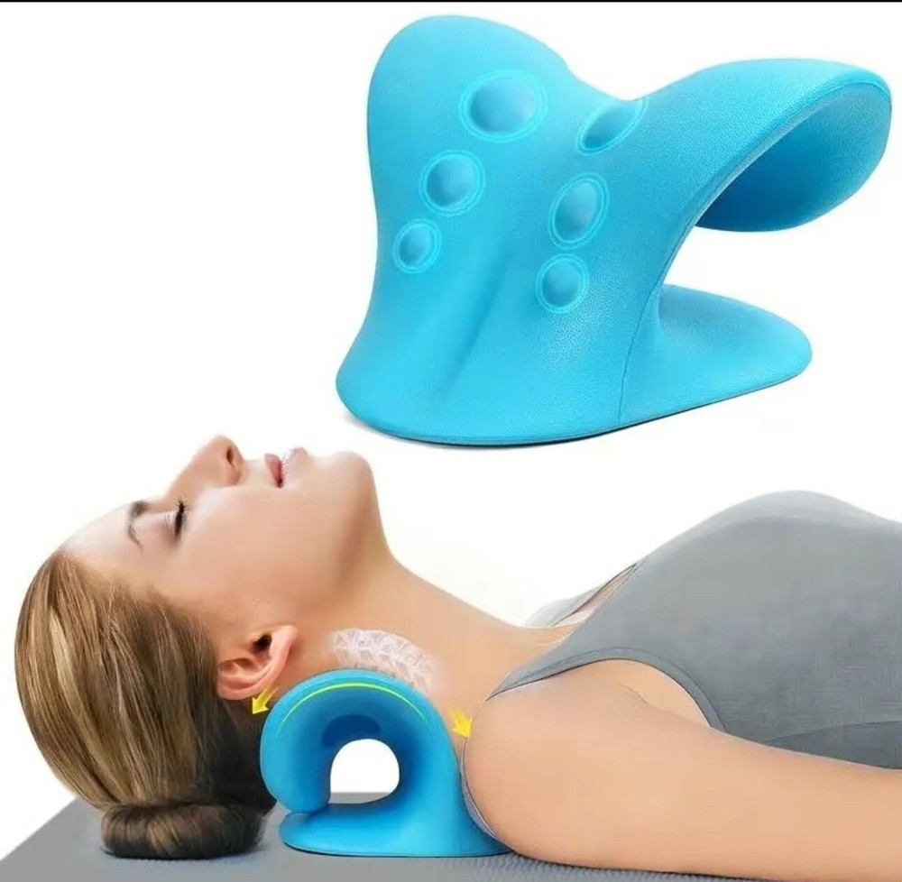 Neck Cloud Cervical Neck Stretcher Pillow Traction Device Pain Relief Massage