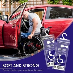6 Count Transparent Handicapped Placard Protectors – Scratch & Tear Resistant