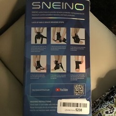 SNEINO Ankle Brace ~Adjustable Lace Up Ankle Brace ~Size Small ~Unisex Men Women