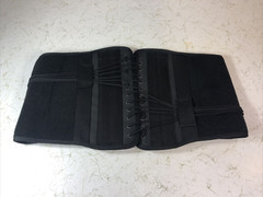 Curad Back Support Brace w/ Dual-Pulley System Small Medium Waist (28-36) BLACK