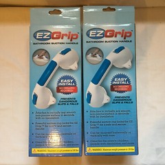 2 EZ GRIP Bathroom Suction Handle Tub Bath Wall Shower Easy installation!