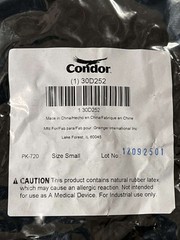 Condor Small Black Static Dissipative Finger Cots PK720 – 30D252