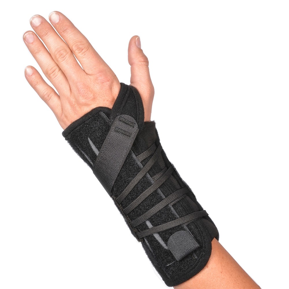 Titan Wrist Single-Pull Lace Closure / Hook and Loop Strap Closure Wrist Brace