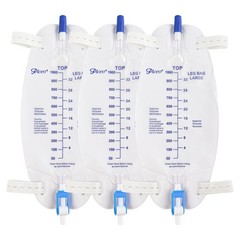 EasyTap Leg Bag Urinary Drainage Bag, 1000ml, AntiReflux Valve, Cloth Straps,…