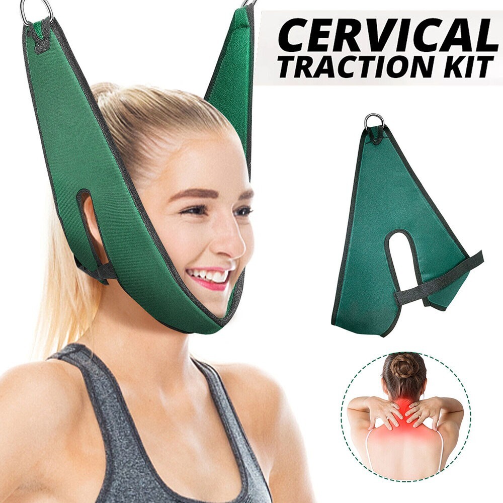 Adjustable Hanging Neck Stretcher Cervical Traction Belt Device Pain Relief