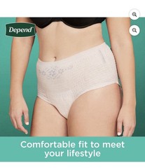 Depend Fresh Protection Incontinence Underwear for Women, Medium 88 Count