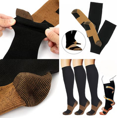 Copper Compression Socks 20-30mmHg Graduated Support Mens Womens S-XXL Wholesale