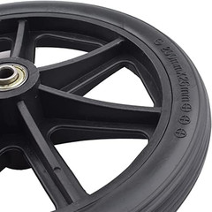 2Pcs Wheels Replacement for Wheelchairs, 8″ X 1″ Rollator Wheels, Anti-Slip Repl