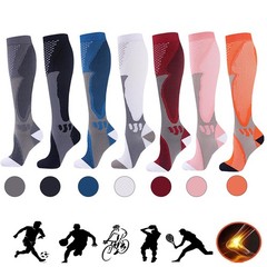 (3 Pairs) 20-30mmHg Compression Socks Calf Support Knee High Sock For Sport Gift