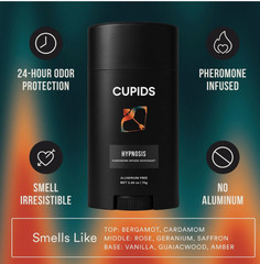 Cupids Hypnosis Deodorant For Men Aluminum-Free Natural Pheromone-Infused