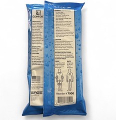 Comfort Bath Cleansing Heavyweight Washcloths VIT E 6 Pkgs -48 Cloths Skin Check