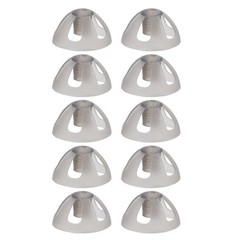 10 Pcs Hearing Aids Dome Soft Open Domes Black Layer Replacements Eartip