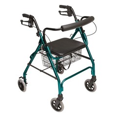 Graham Field Lumex Walkabout Lite Rollator with Seat and 6″ Wheels (Open Box)