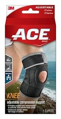 Knee Brace Adjustable Compression Support Neoprene Breathable Black Pain Relief