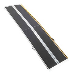 10ft Aluminum Folding Wheelchair Ramp Non-Slip 800LBS Capacity for Home Steps