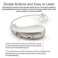 1 Pair Of Digital Hearing Aid Severe Loss Rechargeable Invisible BTE Ear Aids