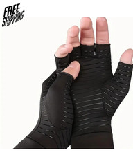 Copper Arthritis Compression Gloves Hand Support Pain Relief Joint Self Care US