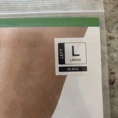L & R ReadyWrap – Adj Compression Wrap Black – LARGE Left Ankle Foot