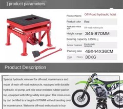 Motocross Motorcycle High Lifter Lift Table Hydraulic Lifting and Parking Jacks