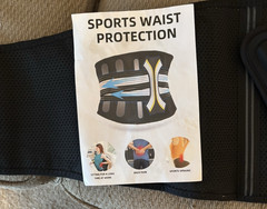 BraceUP Adjustable Stabilizing Lumbar Lower Back Brace Support Belt – Black