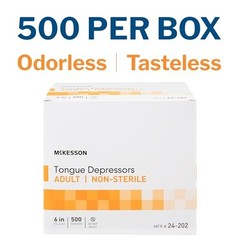 McKesson Wood Tongue Depressors 6in 5000 Count Non-Sterile