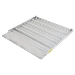Aluminum Self Supporting Angled Entry Threshold Ramp Ideal 5.84″H 700lbs