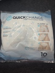 40 QuickChange Male Urine Management Wrap Incontinence One Size 10 ct X 4 SEALED