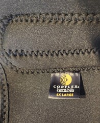 Corflex Cooltex Black Neoprene Knee Sleeve Brace Stabilizer Open PATELLA 4XL