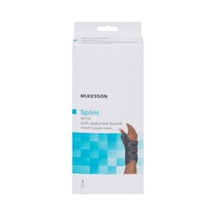 McKesson Hook and Loop Strap Wrist Brace with Abducted Thumb for Right Hand
