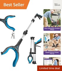 40 Inch Grabber Reacher Tool for Seniors, Foldable Reacher Grabbers Pickup St…