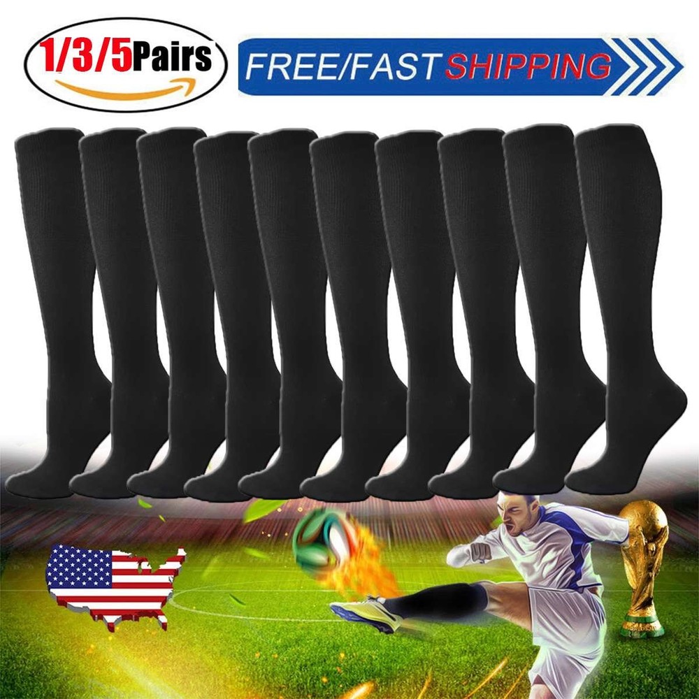 1/3/5 Pairs Copper Compression 20-30mmHg Graduated Support Socks Mens Womens