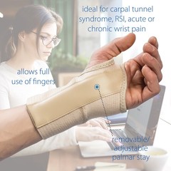 Swede-O Elastic Wrist Brace Helps Ease Pain Carpal Tunnel Weak Injured Wrists