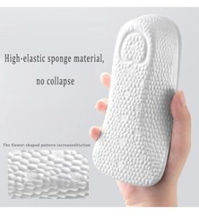 2 Pairs Sneakers Orthopedic Insole 2.5 cm High Cushion Arch Support Heel Pain