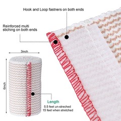 20 Pack 3 Inch Elastic Compression Bandages for Athletic Support