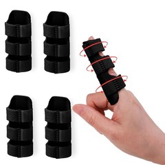 Dr. JK 4-Pack Finger Splint – Adjustable Support for Arthritis & Injury Relief