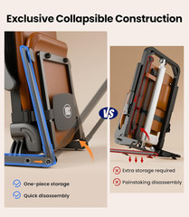 Heavy Duty Electric Floor Lift for Elderly, Supports 440 LBS, AX15 (Orange)