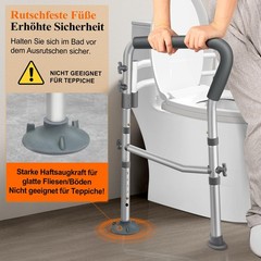DePango Toilet Safety Rails for Elderly, Adjustable Handicap Toilet Seat with…