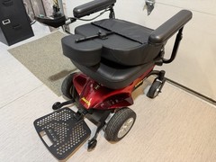 Open Box Pride Jazzy Elite ES Power Wheelchair Red w/ Charger – Unused