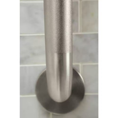 Home Care 18 In. X 1-1/4 In. Concealed Screw Grab Bar with Securemount in Peened